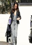 Selena Gomez Street Style - Leaving an Office in Los Angeles, Feb. 2014