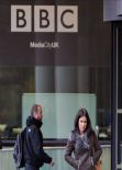 Susanna Reid in Tight Jeans - BBC Media Studios Manchester, February 2014