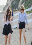 Taylor Swift & Lorde at the Beach in Malibu - February 2014