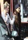 Vanessa Hudgens Street Style - Stopping by a Coffee Bean & Tea Leaf in Los Angeles