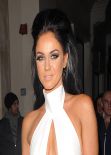 Vicky Pattison Night Out Style - Mayfair Hotel in London, February 2014
