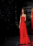 Victoria Justice - Red Dress Collection Fashion Show in New York - February 2014