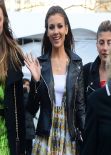 Victoria Justice - Wind Blows Skirt Up Leaving Rebecca Minkoff Fashion Show - February 2014