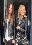  Mel C and Emma Bunton - Arriving at a Studio to Record England 2014 FIFA World Cup Song for Sport Relief