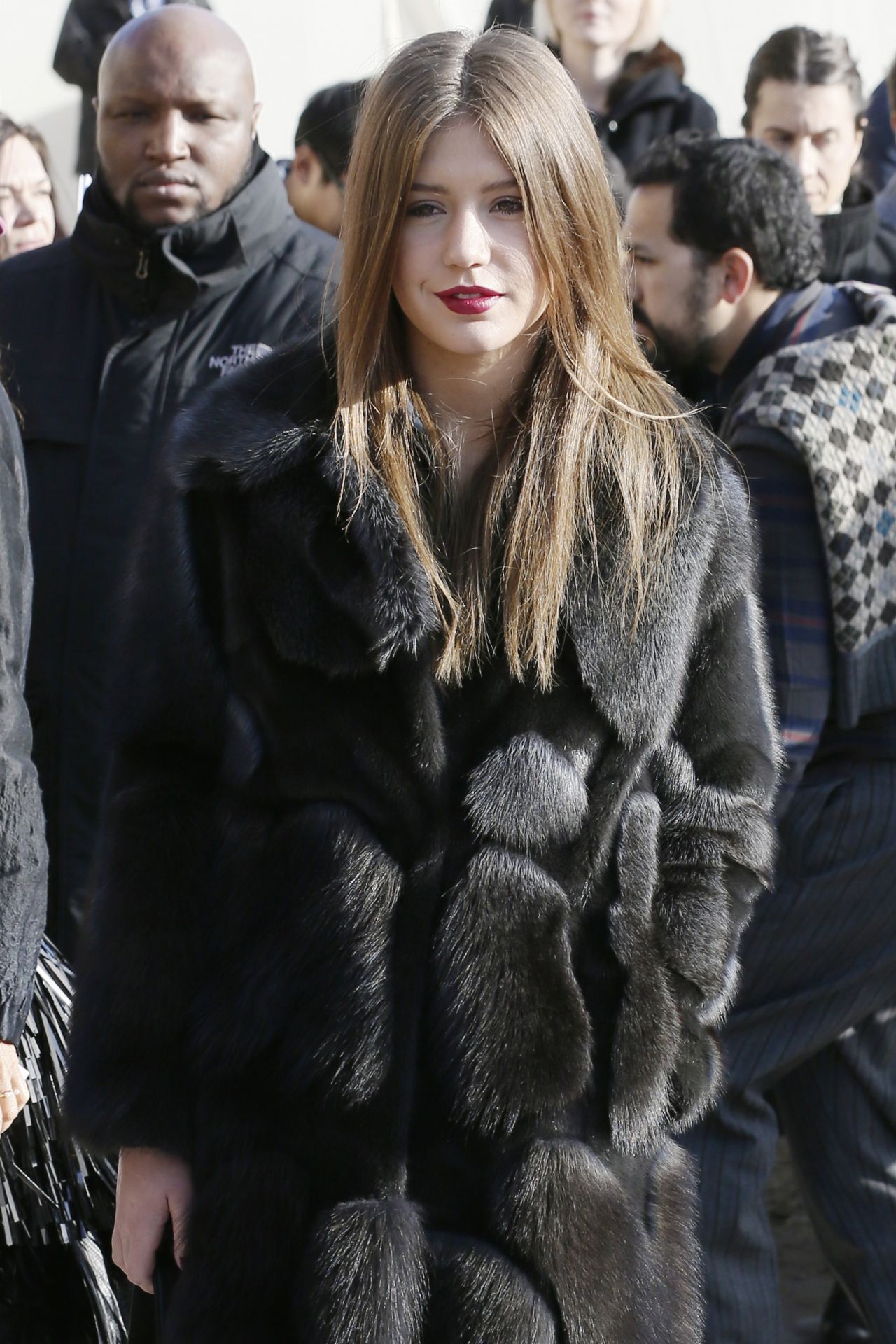 Adele Exarchopoulos arriving for the Louis Vuitton Fall-Winter 2014/2015  Ready-To-Wear collection show held at Cour Carree du Louvre in Paris,  France on March 5, 2014. Photo by Alban Wyters/ABACAPRESS.COM Stock Photo 