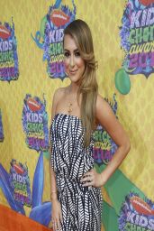 Alexa Vega in Tart White and Navy Printed Jumpsuit - Kids' Choice