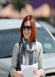 Alyson Hannigan With Her New Hairstyle - March 2014