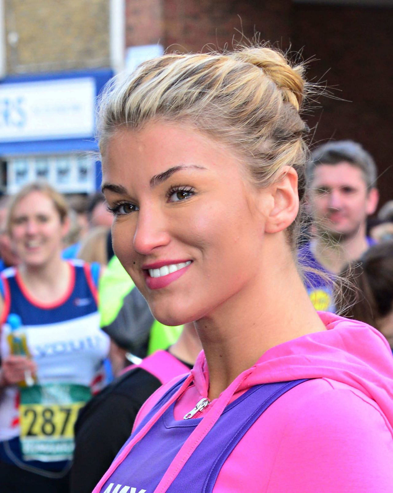 Amy Willerton in Spandex - Human Race Pace Series run in London