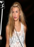 Amy Willerton Night out Style - Leaving the Crossroads Restaurant in Los Angeles