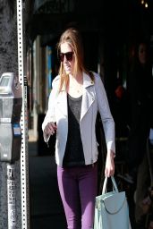 Anna Kendrick Casual Style - Leaving a Restaurant in Los Angeles - March 2014