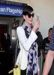Anne Hathaway - LAX Airport, March 2014