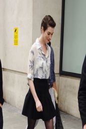 Anne Hathaway Legs - Outside the BBC Studios in London - March 2014