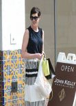 Anne Hathaway Street Style - at Cheebo in Los Angeles - March 2014