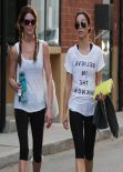 Ashley Greene and Cara Santana Leaving a Gym in Studio City, March 2014