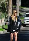 Ashley Tisdale Wears Tiny Shorts - Out in LA, March 2014