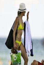 Cameron Diaz in Yellow Bikini - South Beach (July 2011)