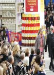 Cara Delevingne and Karl Lagerfeld - Chanel Fashion Show in Paris