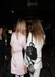 Cara Delevingne and Suki Waterhouse at Karl Lagerfeld Boutique Opening in London, March 2014
