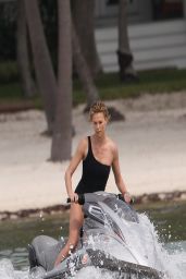 Charlize Theron in a Bikini - Photoshoot in Miami Beach, March 2014