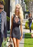 Courtney Stodden in Mini Dress - Signs Up For 