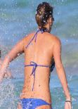 Deimante Guobyte in Blue Bikini - Miami, March 2014