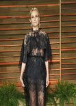 Diane Kruger Wearing Valentino Spring 2014 Cape Dress - 2014 Vanity Fair Oscars Party