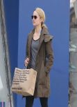 Dianna Agron Casual Street Style - Out For Shopping in West Hollywood