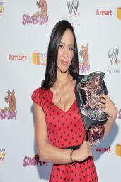 Diva AJ Lee - Scooby Doo! WrestleMania Mystery Premiere in New York City