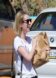 Emma Roberts Street Style - Meets up With Girl Friends - March 2014