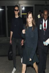 Emma Watson in Miniskirt at LAX Airport, March 2014