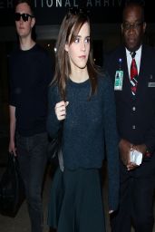 Emma Watson in Miniskirt at LAX Airport, March 2014