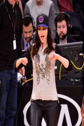 Emmy Rossum at the Knicks Game in New York City - March 2014