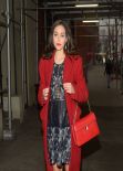 Emmy Rossum in Mini Dress at CBS This Morning - New York City, March 2014
