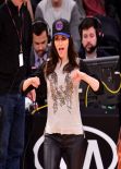Emmy Rossum nad Mark Ruffalo at the Knicks game in New York City, March 2014