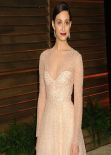 Emmy Rossum Wearing Monique Lhuillier Dress - 2014 Vanity Fair Oscars Party