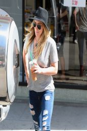 Hilary Duff in Jeans - Out in Beverly Hills, March 2014