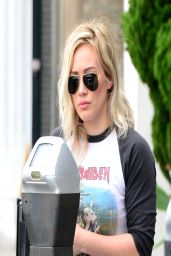 Hilary Duff Street Style - Out in Beverly Hills - March 2014