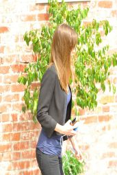 Hilary Swank Street Style - Out in Brentwood - March 2014
