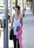 Jaimie Alexander - Leaving the Gym in Los Angeles, March 2014