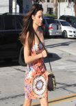 Jenna Dewan-Tatum in Mini Dress - Leaving Gracias Madre Restaurant - West Hollywood, March 2014