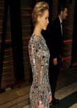 Jennifer Lawrence in Tom Ford Mini Dress - 2014 Vanity Fair Oscar Party in Hollywood