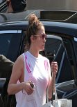 Jennifer Lopez - Arriving to CBS Studios in Studio City, March 2014