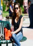 Jessica Alba Casual Street Style - Out in Brentwood & Beverly Hills, March 2014