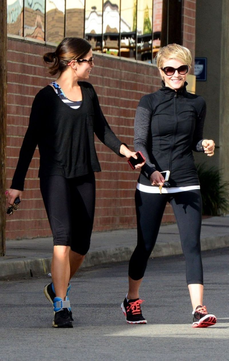 Julianne Hough & Nikki Reed - Leaving the Gym - Studio City, March 2014 ...