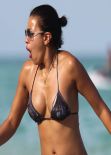 Julissa Bermudez - Wearing Bikini at the Beach in Miami - February 2014