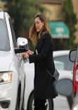 Kelly Brook - Sneezes as She Leaves Rite Aid Pharmacy in Hollywood