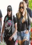 Khloe Kardashian & Kendall Jenner Style - Arriving at Loews Hollywood Hotel, March 2014
