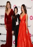 Khloe, Kim, Kourtney Kardashian - 2014 Elton John Oscar Party