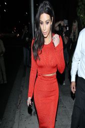 Kim Kardashian at Crustacean Restaurant in Beverly Hills - Dines With Brittny Gastineau