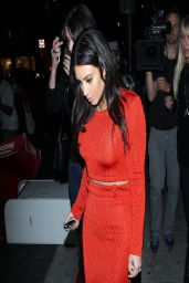 Kim Kardashian at Crustacean Restaurant in Beverly Hills - Dines With Brittny Gastineau